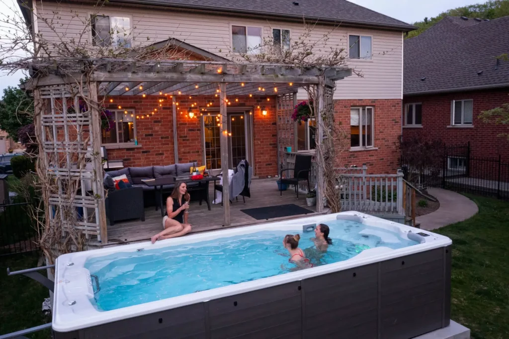 backyard swim spa