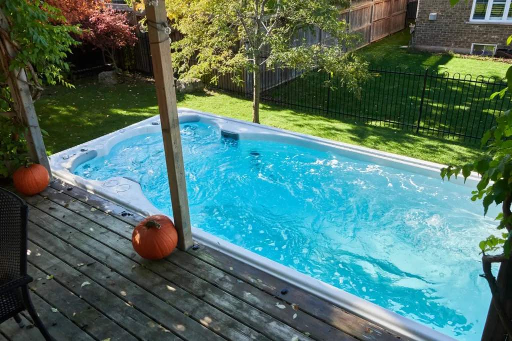 keeping clean your backyard swim spa