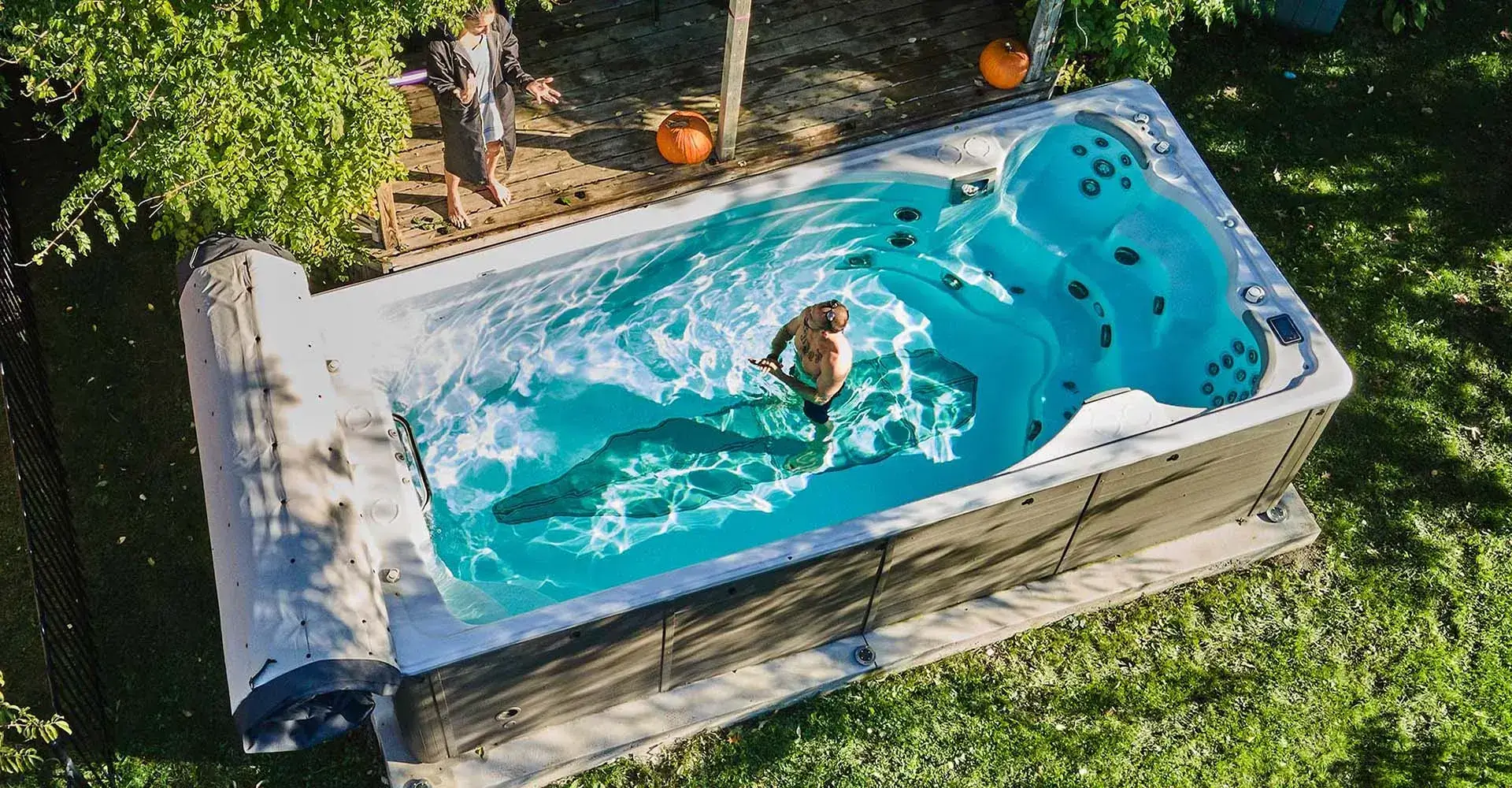 is a swimlife swim spa enough for a professional triathlete